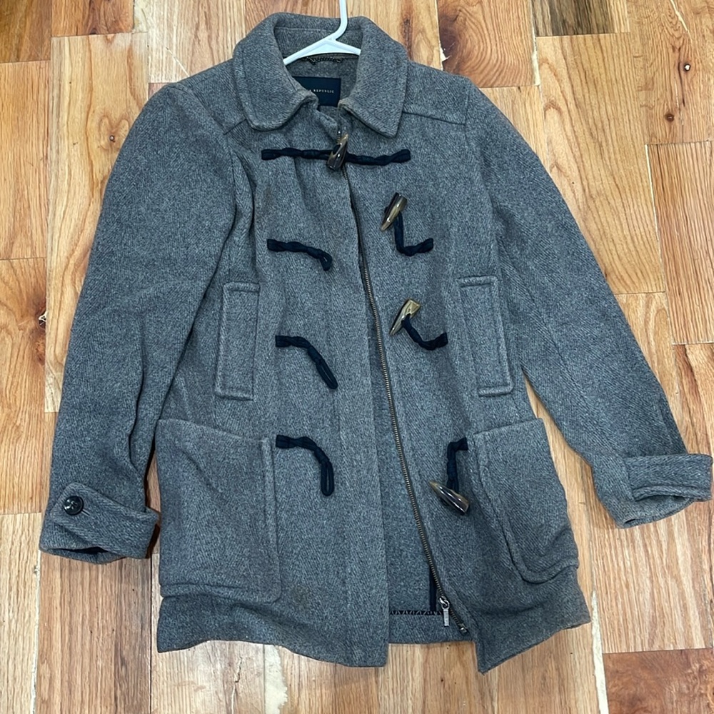 Grey jacket used worn
